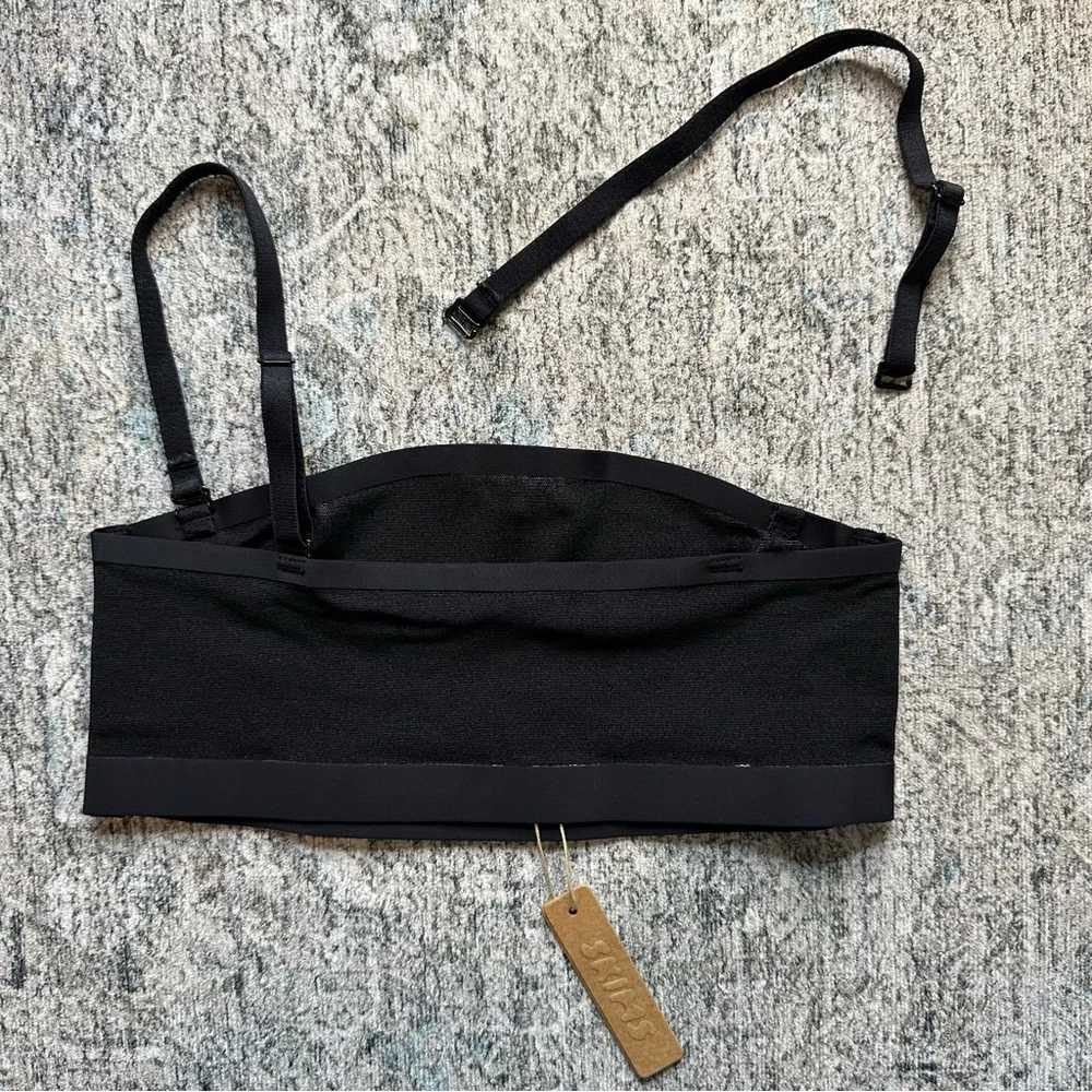🆕 Skims Sheet Sculpt Bandeau Onyx Size XXS - Picture 5 of 7